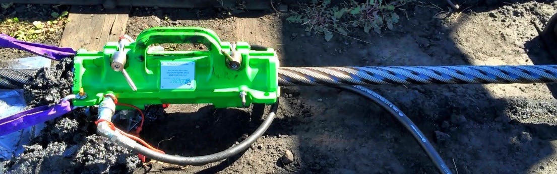 Automatyczne smarowanie liny w kopalni Automatyczne smarowanie liny w kopalni